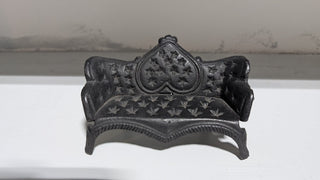 Dollhouse Black Wrought Iron Bench RSV|82518