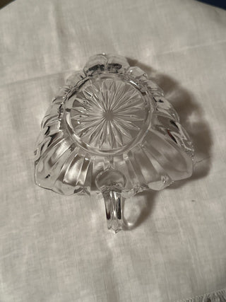 Vintage glass Squat triangle pitcher/dish. #SM. RSV|70319