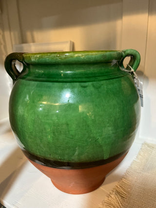 BEAUTIFUL GREEN & TERRACOTTA "SUDS & CO" HANDMADE POT NO CHIPS OR CRACKS MADE IN PROVENCE FRANCE (KJS) RCD|72613