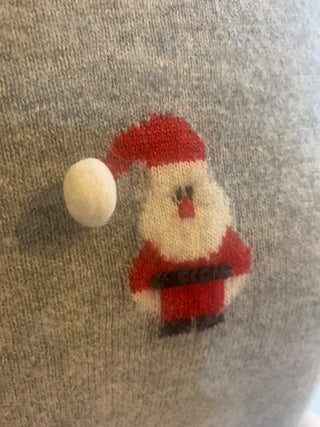 Gray sweater w/snowman MTS|127592