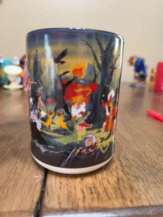 Vintage 1996 Walt Disney World Villains Ceramic Coffee Mug Cup 16 oz HTF RARE