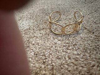 gold colored circle bangle RSV|87357