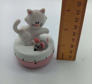 Joie Meow Cat and Mouse Theme 60 minute mechanical Kitchen cooking timer #62 VV MTS