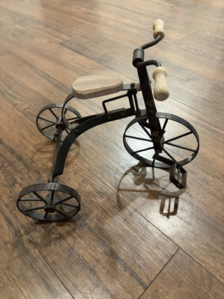 Vintage Handcrafted Wrought Iron/Wood Tricycle RCD