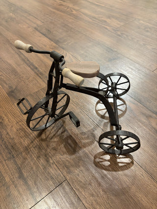 Vintage Handcrafted Wrought Iron/Wood Tricycle RCD