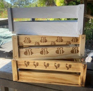 Handmade Recycled Mini Crates RCD