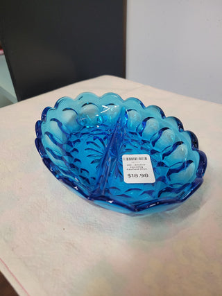 Anchor Hocking Fairfield Blue Divided Dish RCD|55090