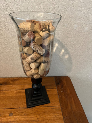 Glass Vase Filled With Wine Corks RCD