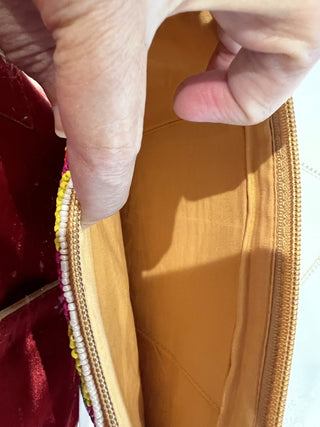 Rainbow Chevron beaded purse MTS|119648