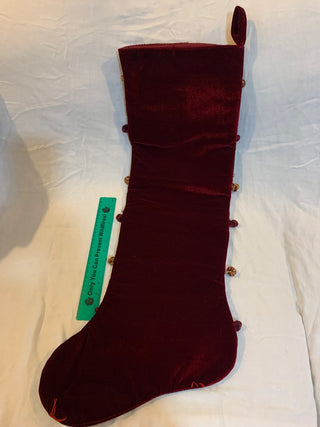 33” stocking/cardholder velvet brocade 5 pockets MTS|132245