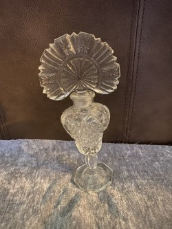 Vintage cut glass perfume bottle