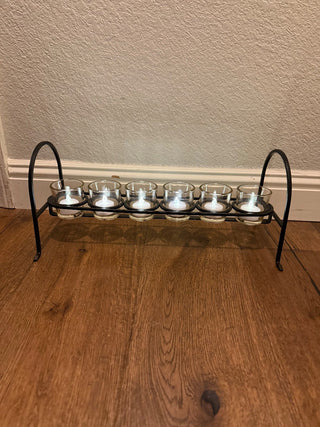 Wrought Iron 6 Tealight Holder RSV