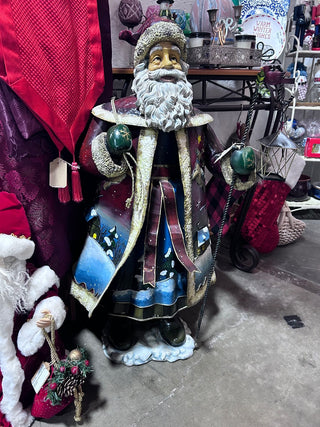 3 ft TALL METAL SANTA|133329