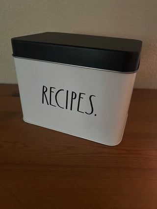 Rae Dunn Recipe Box     MTS
