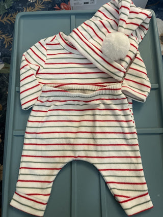 Old Navy 3 pc Fleece Christmas Outfit 0-3 Mos RSV|136192
