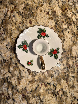 Holly Berry Candlestick Holder    MTS|125072