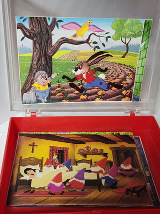 Vtg Wood Fairy Tale Block Puzzle   MTS