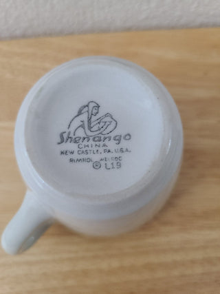 Shenango China Restaurant Ware Green/White Coffee Cup, RCD