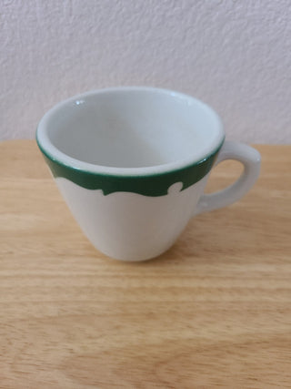 Shenango China Restaurant Ware Green/White Coffee Cup, RCD