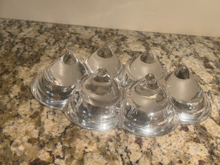 Clear Crystal Tealight Candle Holder    MTS