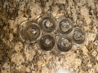 Clear Crystal Tealight Candle Holder    MTS