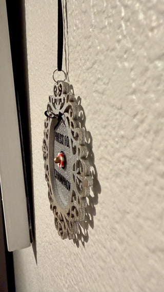 Pink Press for Champagne Christmas Tree Ornament NY RCD|130636