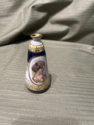 miniature vase with woman's picture rsv