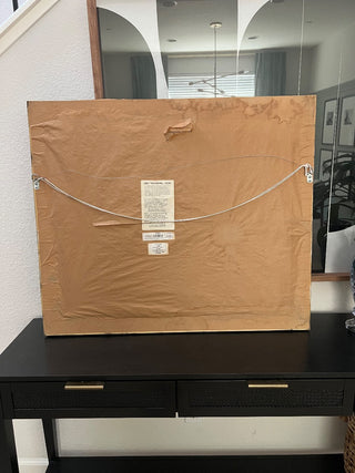 Vintage peonies in vase framed print RSV|100079