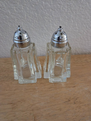 1970s Princess House Art Deco Crystal Salt/Pepper Set, RCD|98777