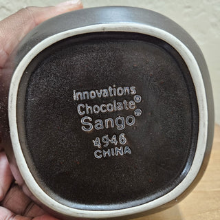 Retro Chocolate Brown Sugar Bowl with Lid (BRI) MTS|46306