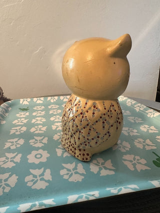 Owl Pottery 6" Yellow MTS|116620