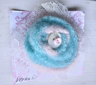 Wool Felted Rose Pin 5