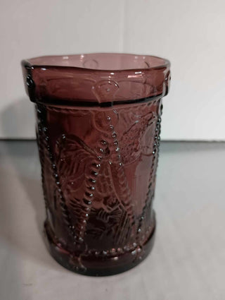 Dark Purple Owl glass|37179