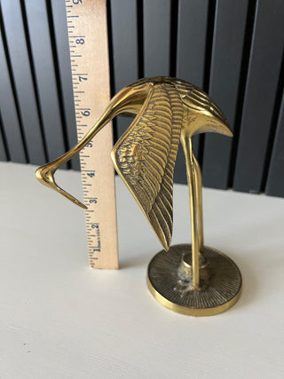 Vintage brass crane small RSV|105583