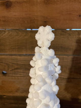 Handmade White Pom-Pom Christmas Tree~MTS|138683