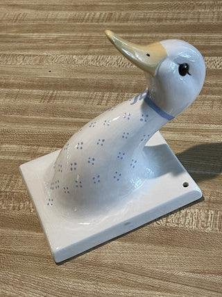 6"x4" Vtg Ceramic Goose Wall Hook Hanger--SP MTS