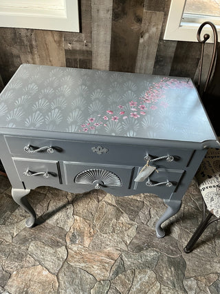 Gray/Silver  Cherry Blossom UpCycled Thomasville Buffet RSV|143764