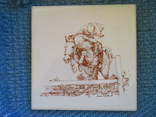 Porcelain tile/trivet Horse RCD