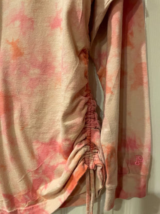 "Pink" Long Sleeve Tie-dye T-shirt ~MTS|66717