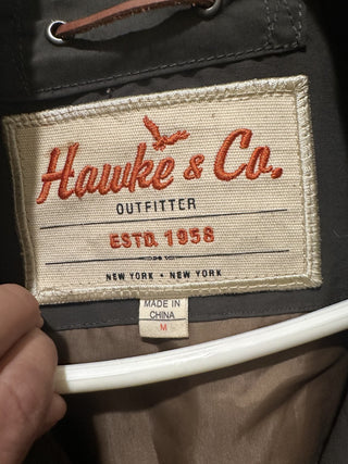 Hauke & Co Jacket Size M  Utility Jacket Heavy weight Soft shell Collared full Zip and button #47 VV MTS|136963