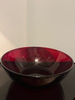 #2574 Red Glass Bowl RSV|127137