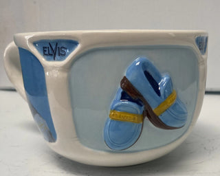 Elvis Blue Suede Shoes Large 16 oz Coffee Mug Official Elvis product #47 VV MTS|104481