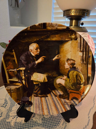 Norman Rockwell "The Veteran" Collector's Plate, RCD