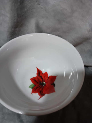 HALLMARK CHRISTMAS POINSETTIA bowl rsv|124528