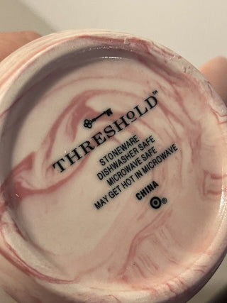 Threshold Pink Marbled Mug--SP MTS