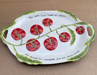 Judy Philipps tray w/tomatos RCD|108434