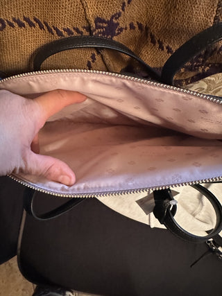 Kate Spade / Marguex Black and Tan Leather MD Tote #63 VV MTS|133510