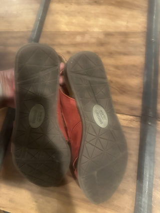 Earth Orgins Red Peep Toe Strap Sandal 7.5 #62 VV MTS|84159