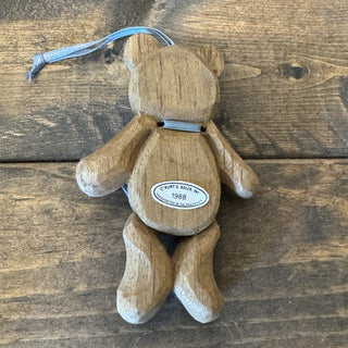 Vtg Kurt Adler Carved Wooden Bear Ornament MTS|125253