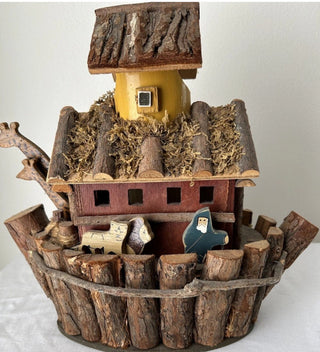 Wooden Noah's Ark Birdhouse /Decor 12" #62 VV MTS